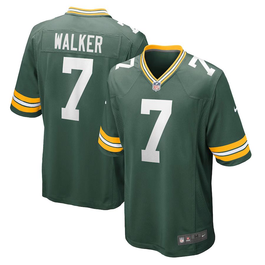 Men Green Bay Packers #7 Quay Walker Nike Green Player Game NFL Jersey